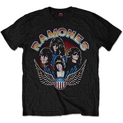 Ramones - Unisex T-Shirt: Vintage Wings Photo (XX- in der Gruppe Minishops / Ramones bei Bengans Skivbutik AB (4401007)