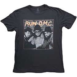 Run DMC - Unisex T-Shirt: B&W Photo (Small) in der Gruppe Minishops /  bei Bengans Skivbutik AB (4401015)