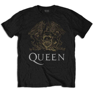 Queen - Crest Uni Bl T-Shirt (XL) in der Gruppe MERCHANDISE / T-shirt / Pop-Rock bei Bengans Skivbutik AB (4401215)