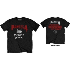 Pantera - Unisex T-Shirt: Horned Skull Stencil (Ba in der Gruppe CDON - Exporterade Artiklar_Manuellt / T-shirts_CDON_Exporterade bei Bengans Skivbutik AB (4401276)