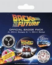 Back To The Future (Delorean) Badge Pack in der Gruppe CDON - Exporterade Artiklar_Manuellt / Merch_CDON_exporterade bei Bengans Skivbutik AB (4401368)