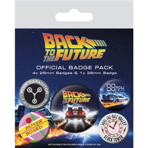 Badge Pack - Delorean - Badge Pack in der Gruppe MERCH bei Bengans Skivbutik AB (4401368)