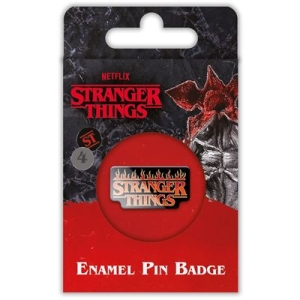 Stranger Things - Fire Logo Enamel Pin in der Gruppe Minishops / Stranger things bei Bengans Skivbutik AB (4401393)
