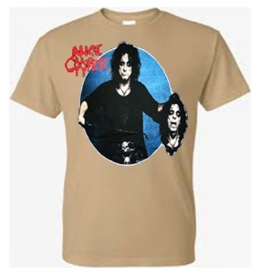 Alice Cooper - Alice Cooper T-Shirt 2 Heads (Brun) in der Gruppe Merchandise bei Bengans Skivbutik AB (4401571)