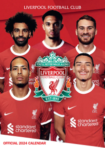 Liverpool Fc - Liverpool Fc 2024 A3 Calendar in der Gruppe CDON - Exporterade Artiklar_Manuellt / Merch_CDON_exporterade bei Bengans Skivbutik AB (4406390)