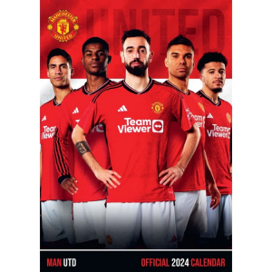 Manchester United Fc - Manchester United Fc 2024 A3 Calendar in der Gruppe CDON - Exporterade Artiklar_Manuellt / Merch_CDON_exporterade bei Bengans Skivbutik AB (4406392)