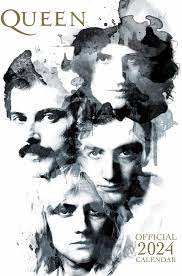 Queen - Queen 2024 A3 Calendar in der Gruppe CDON - Exporterade Artiklar_Manuellt / Merch_CDON_exporterade bei Bengans Skivbutik AB (4406415)