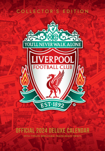 Liverpool Fc - Liverpool Fc 2024 A3 Deluxe Calendar in der Gruppe CDON - Exporterade Artiklar_Manuellt / Kalendrar_CDON_exporterade bei Bengans Skivbutik AB (4406418)