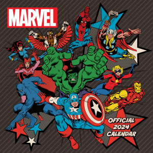 The Marvels - The Marvels 2024 Square Calendar in der Gruppe CDON - Exporterade Artiklar_Manuellt / Merch_CDON_exporterade bei Bengans Skivbutik AB (4406463)