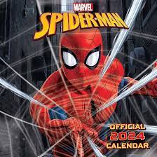 Spider-Man - Spider-Man 2024 Square Calendar in der Gruppe CDON - Exporterade Artiklar_Manuellt / Merch_CDON_exporterade bei Bengans Skivbutik AB (4406472)