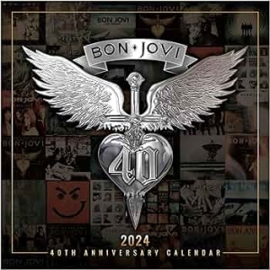Bon Jovi - Bon Jovi 2024 Square Calendar in der Gruppe CDON - Exporterade Artiklar_Manuellt / Kalendrar_CDON_exporterade bei Bengans Skivbutik AB (4406476)
