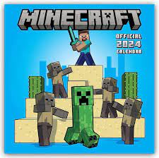 Minecraft - Minecraft 2024 Square Calendar in der Gruppe MERCHANDISE / Merch / Spel bei Bengans Skivbutik AB (4406489)