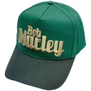 Bob Marley - Text Logo Green Mesh-Back C in der Gruppe MERCHANDISE / Accessoarer / Reggae bei Bengans Skivbutik AB (4408510)