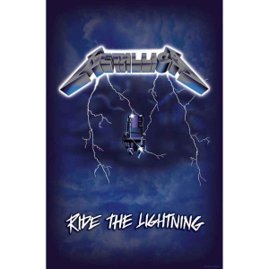 Metallica - Ride The Lightning Textile Poster in der Gruppe MERCHANDISE / Merch / Hårdrock bei Bengans Skivbutik AB (4408526)