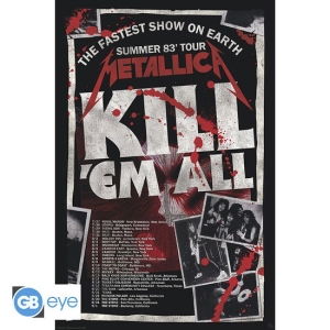 METALLICA - Kill'Em All 83 Tour Poster 91,5x61 in der Gruppe MERCHANDISE / Merch / Hårdrock bei Bengans Skivbutik AB (4412376)