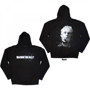 Machine Gun Kelly - Unisex Pullover Hoodie: Cracked Glass (B in der Gruppe Övrigt /  bei Bengans Skivbutik AB (4414325r)