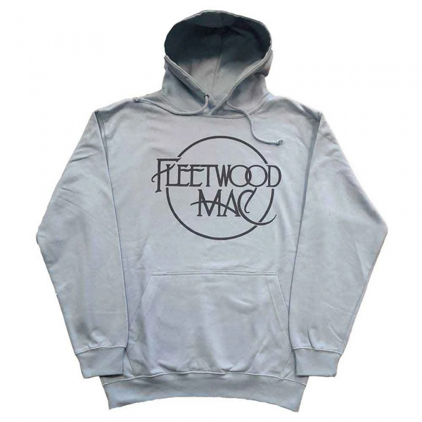 Fleetwood Mac - Classic Logo (Light Blue) Uni Pullover Hoodie in der Gruppe MERCH / Kleidung / Hoodies bei Bengans Skivbutik AB (4414432r)