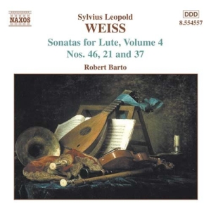 Weiss Silvius Leopold - Sonatas For Lute Vol 4 in der Gruppe Externt_Lager / Naxoslager bei Bengans Skivbutik AB (501547)