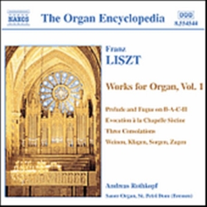 Liszt Franz - Works For Organ Vol 1 in der Gruppe Externt_Lager / Naxoslager bei Bengans Skivbutik AB (504459)