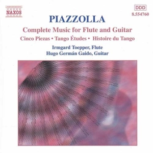 Piazzolla Astor - Complete Music For Flute & Gui in der Gruppe Externt_Lager / Naxoslager bei Bengans Skivbutik AB (505494)
