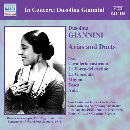 Various - Dusolina Giannini in der Gruppe CD / Bestseller bei Bengans Skivbutik AB (509694)