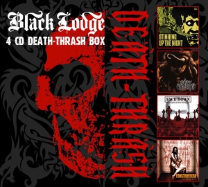Various Artists - Black Lodge - Death Thrash 4Cd Box in der Gruppe CD / Hårdrock,Svensk Musik bei Bengans Skivbutik AB (510163)