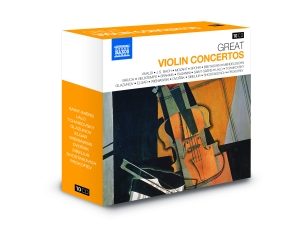 Various Composers - Great Violin Concertos in der Gruppe Externt_Lager / Naxoslager bei Bengans Skivbutik AB (516546)