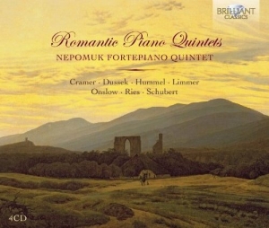 Various Composers - Romantic Piano Quintets in der Gruppe CD bei Bengans Skivbutik AB (519776)