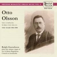 Olsson Otto - The Complete Organ Works Vol 2 in der Gruppe CD bei Bengans Skivbutik AB (532061)