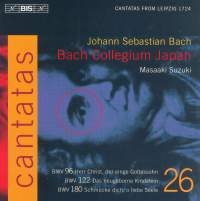 Bach Johann Sebastian - Cant 26 (96,122, 180) in der Gruppe CD bei Bengans Skivbutik AB (539641)