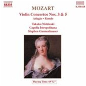 Mozart W A - Violin Concertos 3 & 5 in der Gruppe Externt_Lager / Naxoslager bei Bengans Skivbutik AB (540788)