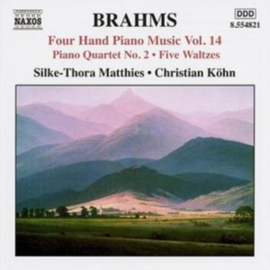 Brahms Johannes - Four Hand Piano Music 14 in der Gruppe Externt_Lager / Naxoslager bei Bengans Skivbutik AB (545456)