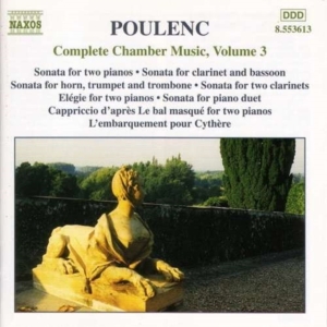 Poulenc Francis - Complete Chamber Music Vol 3 in der Gruppe Externt_Lager / Naxoslager bei Bengans Skivbutik AB (546481)