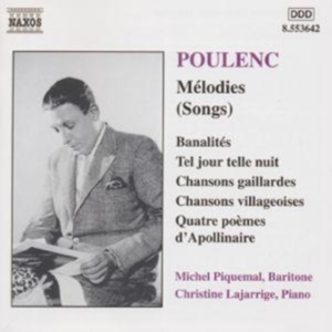 Poulenc Francis - Melodies in der Gruppe Externt_Lager / Naxoslager bei Bengans Skivbutik AB (548995)