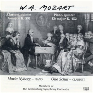 Mozart W A - Klarinettkvintett Pianokvintett in der Gruppe CD bei Bengans Skivbutik AB (549094)