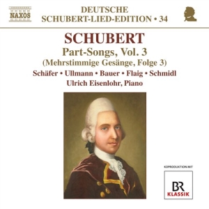 Schubert - Part Songs 3 For Male Voices in der Gruppe Externt_Lager / Naxoslager bei Bengans Skivbutik AB (549581)