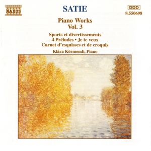 Satie Erik - Piano Works Vol 3 in der Gruppe CD bei Bengans Skivbutik AB (5503763)