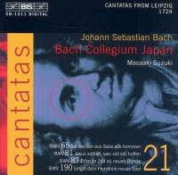 Bach Johann Sebastian - Cantatas - Vol 21 in der Gruppe CD bei Bengans Skivbutik AB (550501)