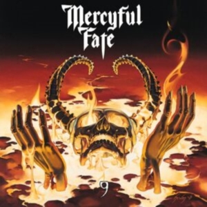 Mercyful Fate - 9 (Yellow Ochre W/ Blue Swirls Viny in der Gruppe Minishops / Mercyful Fate bei Bengans Skivbutik AB (5506261)