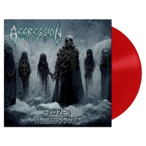 Aggression - Frozen Aggressors (Red Vinyl Lp) in der Gruppe VINYL / Hårdrock bei Bengans Skivbutik AB (5506987)