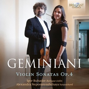 Geminiani Francesco - Violin Sonatas, Op. 4 in der Gruppe CD bei Bengans Skivbutik AB (5507085)