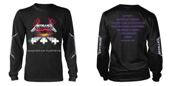 Metallica - L/S Master Of Puppets (L) in der Gruppe MERCH / Kleidung / T-Shirts bei Bengans Skivbutik AB (5507770)