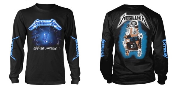 Metallica - L/S Ride The Lightning (M) in der Gruppe MERCH / Kleidung / T-Shirts bei Bengans Skivbutik AB (5507774)