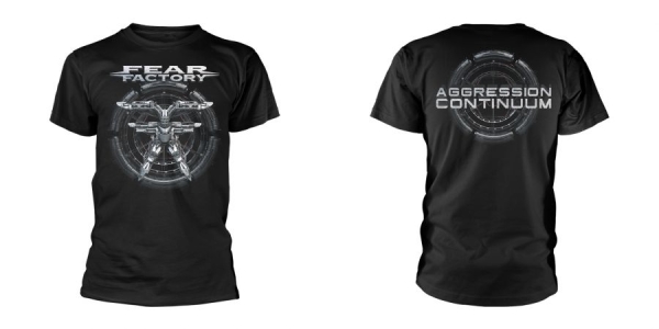 Fear Factory - T/S Aggression Continuum (S) in der Gruppe MERCH / Kleidung / T-Shirts bei Bengans Skivbutik AB (5508176)