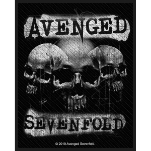 Avenged Sevenfold - Patch - 3 Skulls in der Gruppe MERCHANDISE / Accessoarer / Hårdrock bei Bengans Skivbutik AB (5508616)