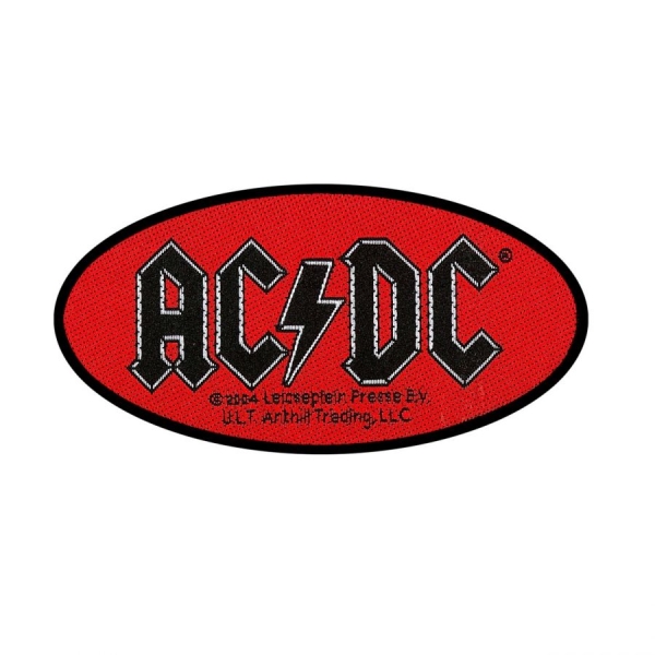 Ac/Dc - Patch - Oval Logo in der Gruppe MERCH / Accessoires / Aufnäher bei Bengans Skivbutik AB (5508626)