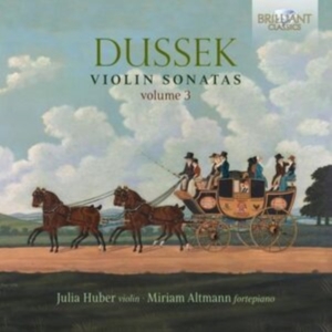Dussek Jan Ladislav  - Violin Sonatas, Vol. 3 in der Gruppe Externt_Lager / Naxoslager bei Bengans Skivbutik AB (5508872)