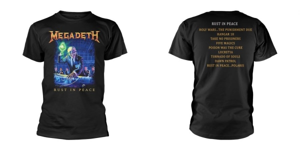 Megadeth - T/S Rust In Peace (Xxxl) in der Gruppe MERCH / Kleidung / T-Shirts bei Bengans Skivbutik AB (5508937)