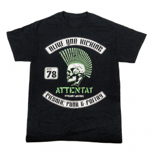Attentat - T-Shirt Alive And Kicking (S) in der Gruppe MERCHANDISE / T-shirt / Punk bei Bengans Skivbutik AB (5511352)