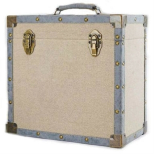 Record Storage Case - Cream Cloth in der Gruppe Labels /  bei Bengans Skivbutik AB (5512358)